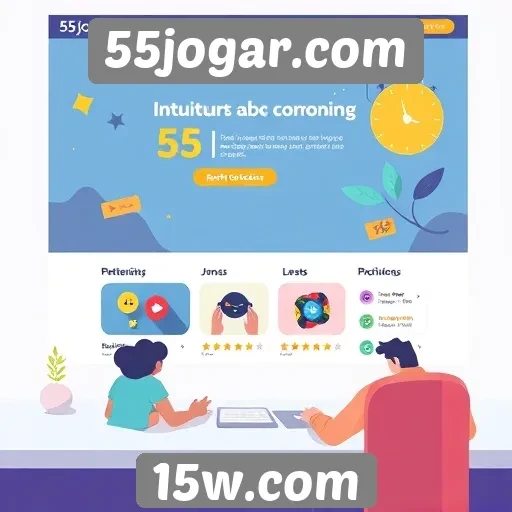 Plataforma 55jogar.com se destaca pelo design intuitivo